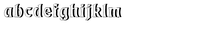 Eckmann Relief Standard Font LOWERCASE