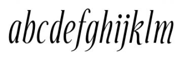 Echelon Italic Font LOWERCASE