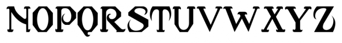 Eckhardt Display Serif JNL Regular Font UPPERCASE