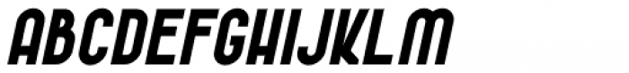 Eccentric Sans Oblique JNL Font LOWERCASE
