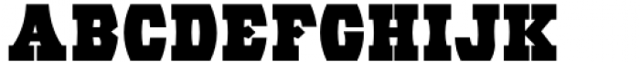 Eccentric Wood Type JNL Regular Font UPPERCASE