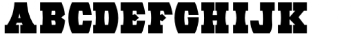 Eccentric Wood Type JNL Regular Font LOWERCASE