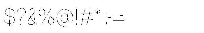Echelon Sans Font OTHER CHARS