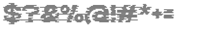 Echo Stripes Glitch Font OTHER CHARS