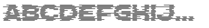 Echo Stripes Glitch Font UPPERCASE