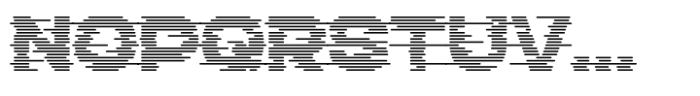 Echo Stripes Glitch Font UPPERCASE