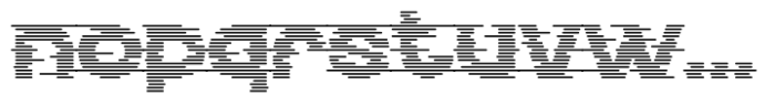Echo Stripes Glitch Font LOWERCASE