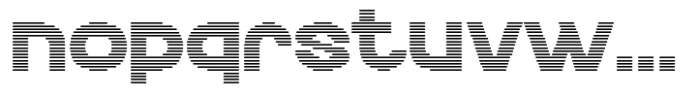 Echo Stripes Variable Font LOWERCASE