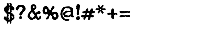 Echo Typewriter Jumpy Vector Font OTHER CHARS
