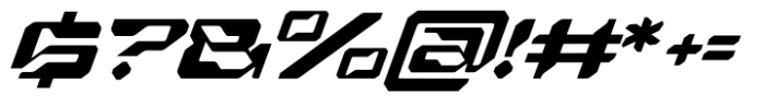 Echocore Techno Italic Font OTHER CHARS