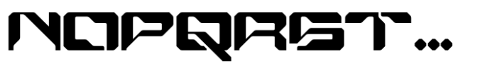 Echocore Techno Regular Font UPPERCASE