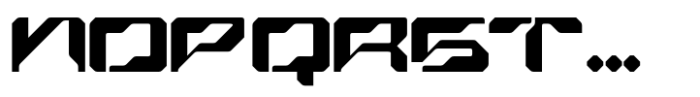 Echocore Techno Regular Font LOWERCASE