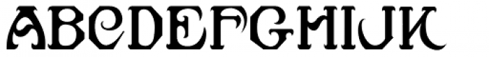 Eckhardt Display Serif JNL Font UPPERCASE