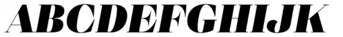 Eckhart Display Black Italic Font UPPERCASE