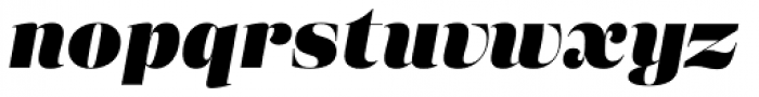 Eckhart Display Black Italic Font LOWERCASE