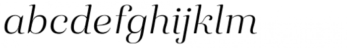 Eckhart Display Book Italic Font LOWERCASE