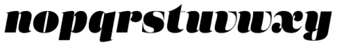 Eckhart Display Extra Black Italic Font LOWERCASE