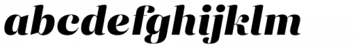 Eckhart Display Extra Bold Italic Font LOWERCASE