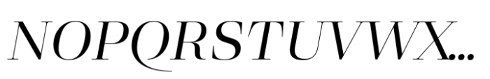 Eckhart Display Regular Italic Font UPPERCASE