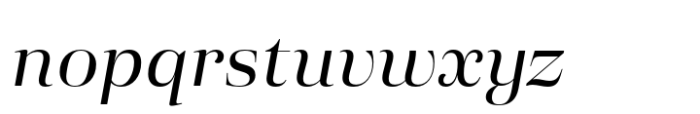 Eckhart Display Regular Italic Font LOWERCASE