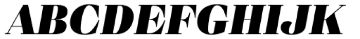 Eckhart Headline Black Italic Font UPPERCASE