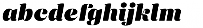 Eckhart Headline Black Italic Font LOWERCASE