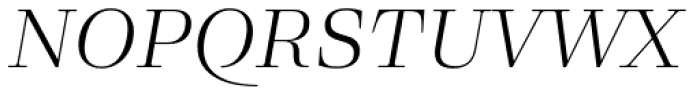 Eckhart Headline Book Italic Font UPPERCASE