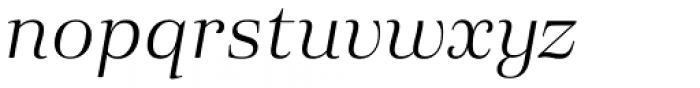 Eckhart Headline Book Italic Font LOWERCASE