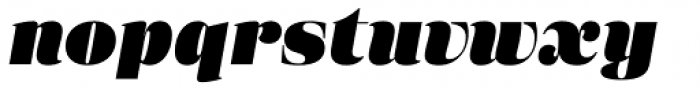 Eckhart Headline Extra Black Italic Font LOWERCASE