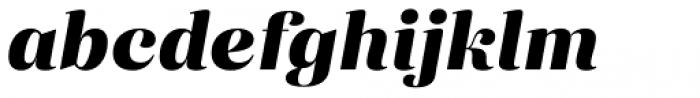 Eckhart Headline Extra Bold Italic Font LOWERCASE