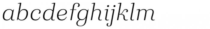 Eckhart Headline Light Italic Font LOWERCASE