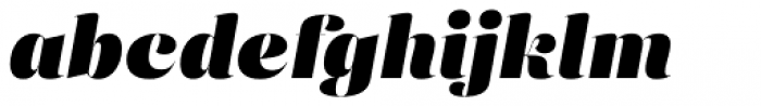 Eckhart Poster Black Italic Font LOWERCASE