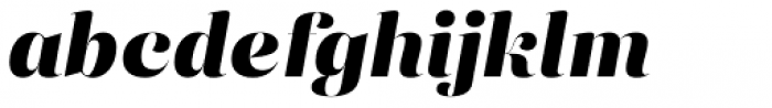 Eckhart Poster Extra Bold Italic Font LOWERCASE