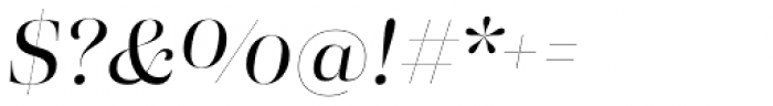 Eckhart Poster Regular Italic Font OTHER CHARS