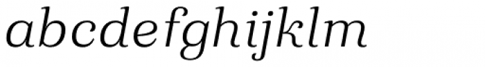 Eckhart Text Book Italic Font LOWERCASE