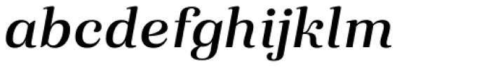 Eckhart Text Demi Bold Italic Font LOWERCASE