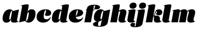 Eckhart Text Extra Black Italic Font LOWERCASE