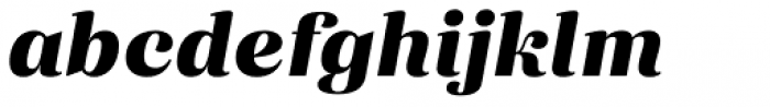 Eckhart Text Extra Bold Italic Font LOWERCASE