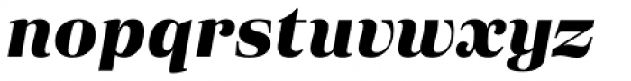 Eckhart Text Extra Bold Italic Font LOWERCASE