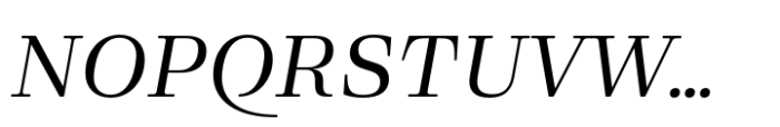 Eckhart Text Regular Italic Font UPPERCASE