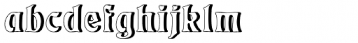 Eckmann Relief Font LOWERCASE