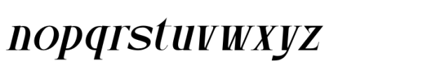 Eclassio Italic Font LOWERCASE