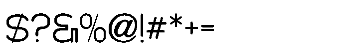 Eclectic Sans JNL Regular Font OTHER CHARS