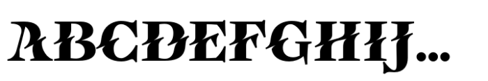 Eclectica Black Titling Font UPPERCASE