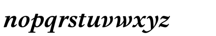 Eclectica Bold Italic Font LOWERCASE