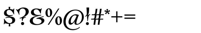 Eclectica Medium Titling Font OTHER CHARS