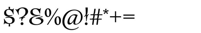 Eclectica Regular Titling Font OTHER CHARS