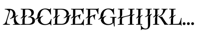 Eclectica Regular Titling Font UPPERCASE