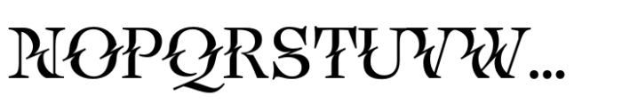 Eclectica Regular Titling Font UPPERCASE