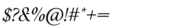 Eclectica Variable Italic Font OTHER CHARS